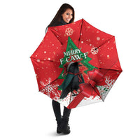 Funny Christmas Raven Umbrella Merry F Caw F - Wonder Print Shop