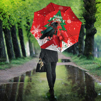 Funny Christmas Raven Umbrella Merry F Caw F - Wonder Print Shop