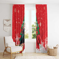 Funny Christmas Raven Window Curtain Merry F Caw F - Wonder Print Shop