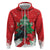 Funny Christmas Raven Zip Hoodie Merry F Caw F - Wonder Print Shop