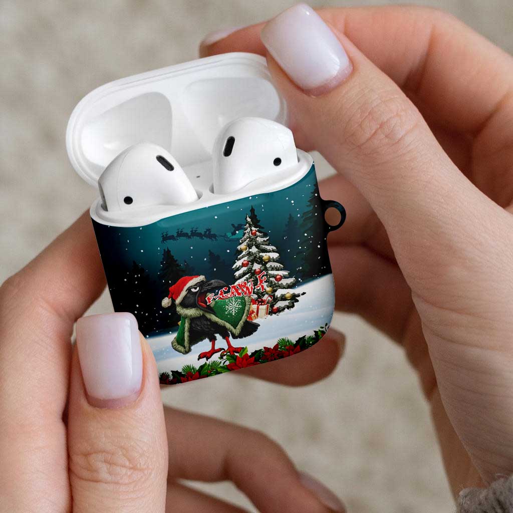 F Caw F Raven Santa AirPods Case Funny Christmas - Wonder Print Shop