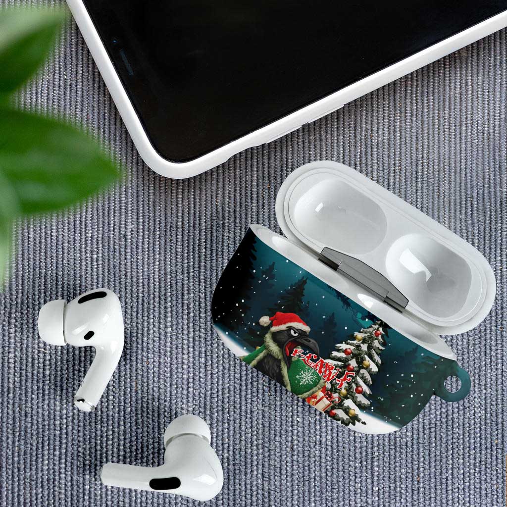 F Caw F Raven Santa AirPods Case Funny Christmas - Wonder Print Shop