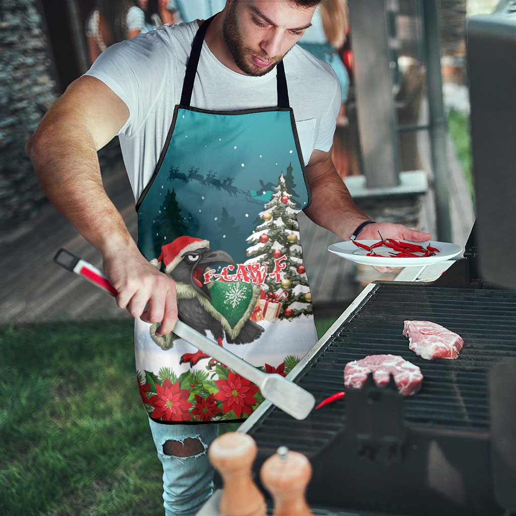 F Caw F Raven Santa Apron Funny Christmas - Wonder Print Shop