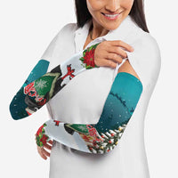 F Caw F Raven Santa Arm Sleeves Funny Christmas - Wonder Print Shop