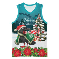 F Caw F Raven Santa Basketball Jersey Funny Christmas - Wonder Print Shop