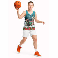 F Caw F Raven Santa Basketball Jersey Funny Christmas - Wonder Print Shop