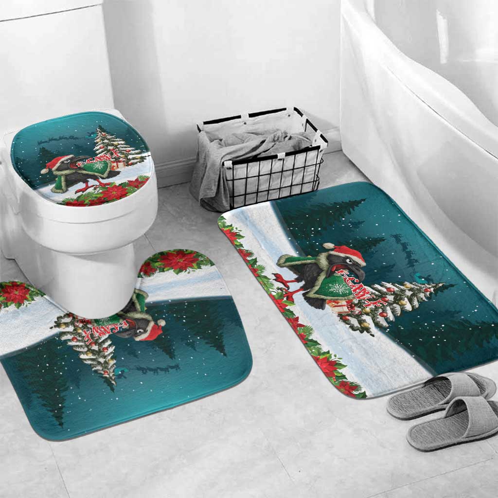 F Caw F Raven Santa Bathroom Set Funny Christmas - Wonder Print Shop