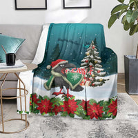 F Caw F Raven Santa Blanket Funny Christmas - Wonder Print Shop