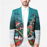F Caw F Raven Santa Blazer Funny Christmas - Wonder Print Shop