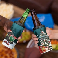 F Caw F Raven Santa 4 in 1 Can Cooler Tumbler Funny Christmas - Wonder Print Shop