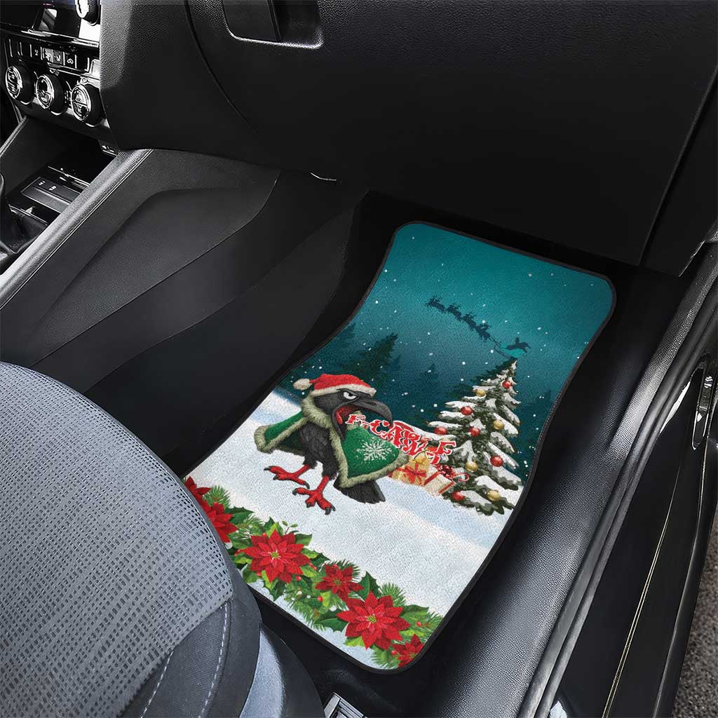 F Caw F Raven Santa Car Mats Funny Christmas - Wonder Print Shop