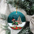 F Caw F Raven Santa Ceramic Ornament Funny Christmas - Wonder Print Shop