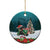 F Caw F Raven Santa Ceramic Ornament Funny Christmas - Wonder Print Shop