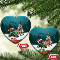 F Caw F Raven Santa Ceramic Ornament Funny Christmas - Wonder Print Shop
