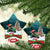 F Caw F Raven Santa Ceramic Ornament Funny Christmas - Wonder Print Shop