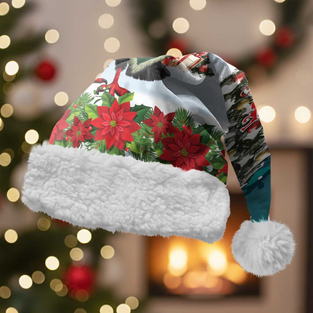 F Caw F Raven Santa Christmas Santa Hat Funny Christmas - Wonder Print Shop