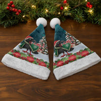 F Caw F Raven Santa Christmas Santa Hat Funny Christmas - Wonder Print Shop