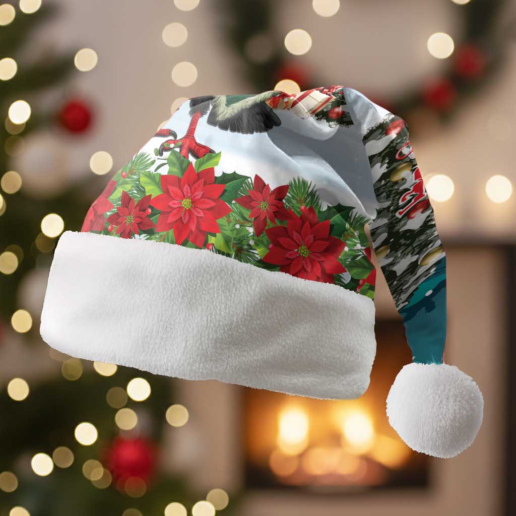 F Caw F Raven Santa Christmas Santa Hat Funny Christmas - Wonder Print Shop