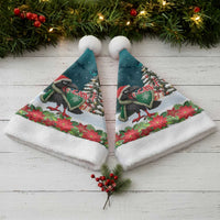 F Caw F Raven Santa Christmas Santa Hat Funny Christmas - Wonder Print Shop