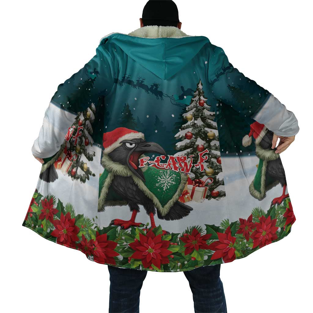 F Caw F Raven Santa Cloak Funny Christmas - Wonder Print Shop