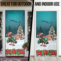 F Caw F Raven Santa Door Cover Funny Christmas - Wonder Print Shop