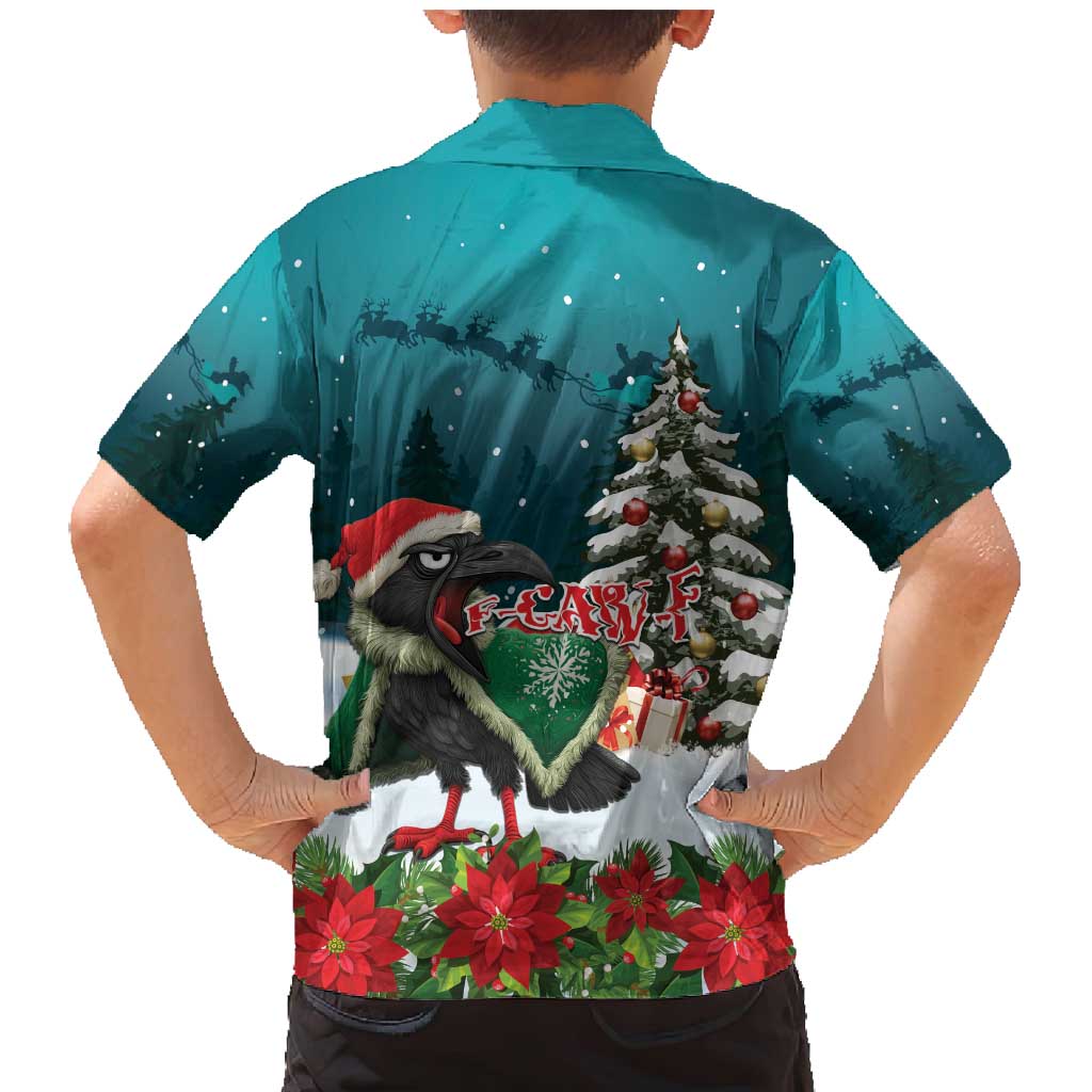 F Caw F Raven Santa Family Matching Mermaid Dress and Hawaiian Shirt Funny Christmas - Wonder Print Shop