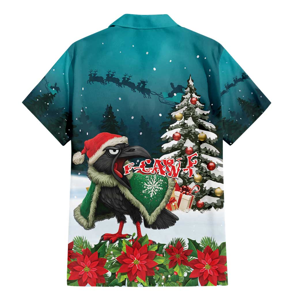 F Caw F Raven Santa Family Matching Mermaid Dress and Hawaiian Shirt Funny Christmas - Wonder Print Shop