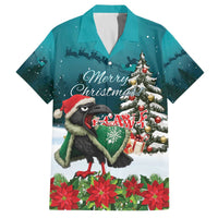 F Caw F Raven Santa Family Matching Off The Shoulder Long Sleeve Dress and Hawaiian Shirt Funny Christmas - Wonder Print Shop
