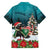 F Caw F Raven Santa Family Matching Off The Shoulder Long Sleeve Dress and Hawaiian Shirt Funny Christmas - Wonder Print Shop