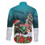 F Caw F Raven Santa Family Matching Off The Shoulder Long Sleeve Dress and Hawaiian Shirt Funny Christmas - Wonder Print Shop