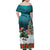 F Caw F Raven Santa Family Matching Off Shoulder Maxi Dress and Hawaiian Shirt Funny Christmas - Wonder Print Shop