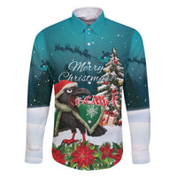 F Caw F Raven Santa Family Matching Short Sleeve Bodycon Dress and Hawaiian Shirt Funny Christmas - Wonder Print Shop