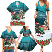 F Caw F Raven Santa Family Matching Summer Maxi Dress and Hawaiian Shirt Funny Christmas - Wonder Print Shop