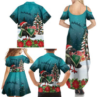 F Caw F Raven Santa Family Matching Summer Maxi Dress and Hawaiian Shirt Funny Christmas - Wonder Print Shop