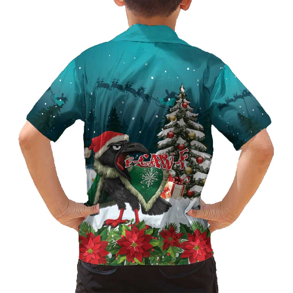 F Caw F Raven Santa Family Matching Tank Maxi Dress and Hawaiian Shirt Funny Christmas - Wonder Print Shop