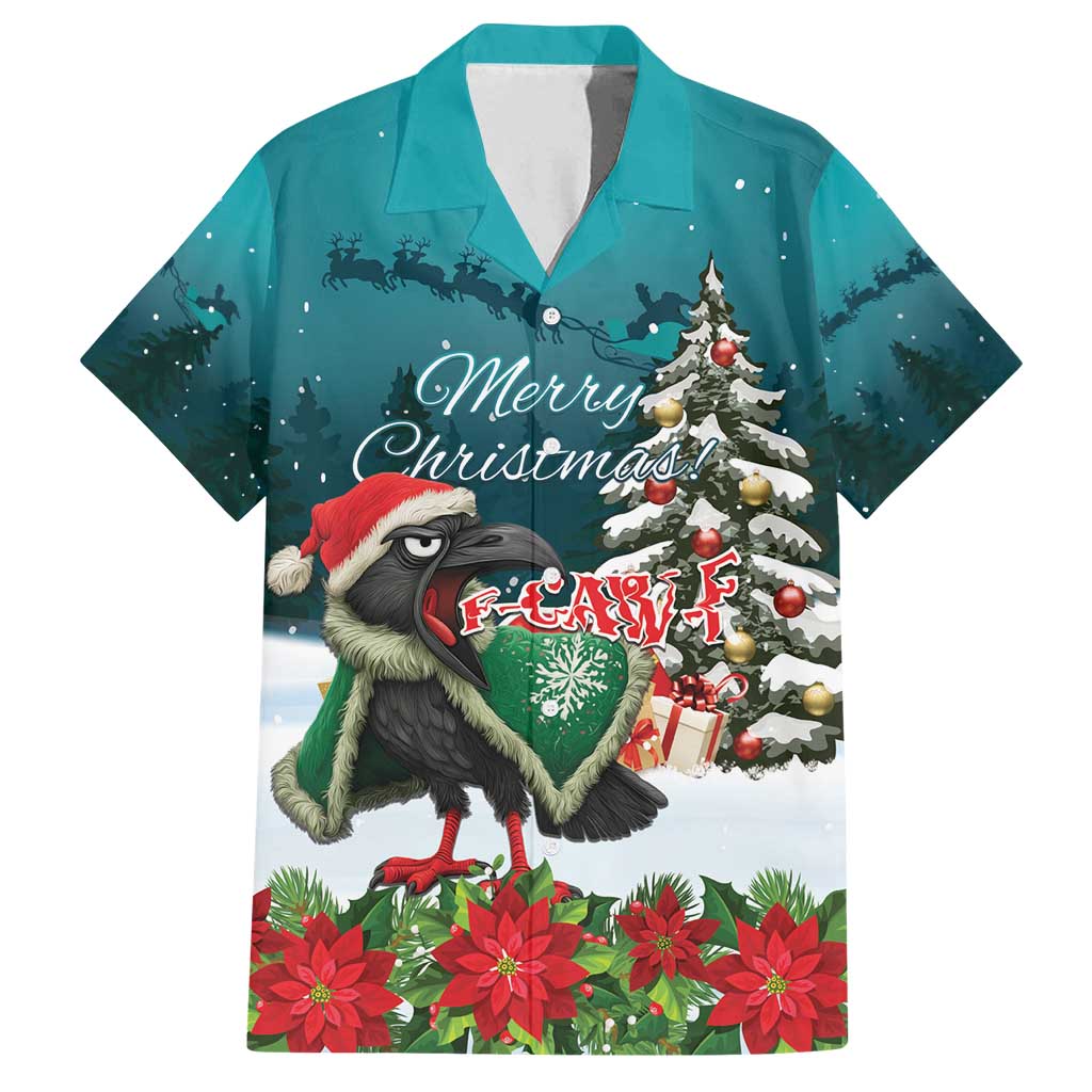 F Caw F Raven Santa Family Matching Tank Maxi Dress and Hawaiian Shirt Funny Christmas - Wonder Print Shop
