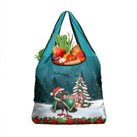 F Caw F Raven Santa Grocery Bag Funny Christmas - Wonder Print Shop