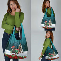 F Caw F Raven Santa Grocery Bag Funny Christmas - Wonder Print Shop