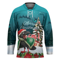 F Caw F Raven Santa Hockey Jersey Funny Christmas - Wonder Print Shop