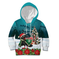 F Caw F Raven Santa Kid Hoodie Funny Christmas - Wonder Print Shop