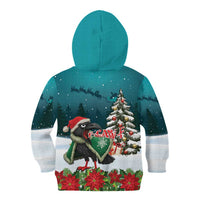 F Caw F Raven Santa Kid Hoodie Funny Christmas - Wonder Print Shop