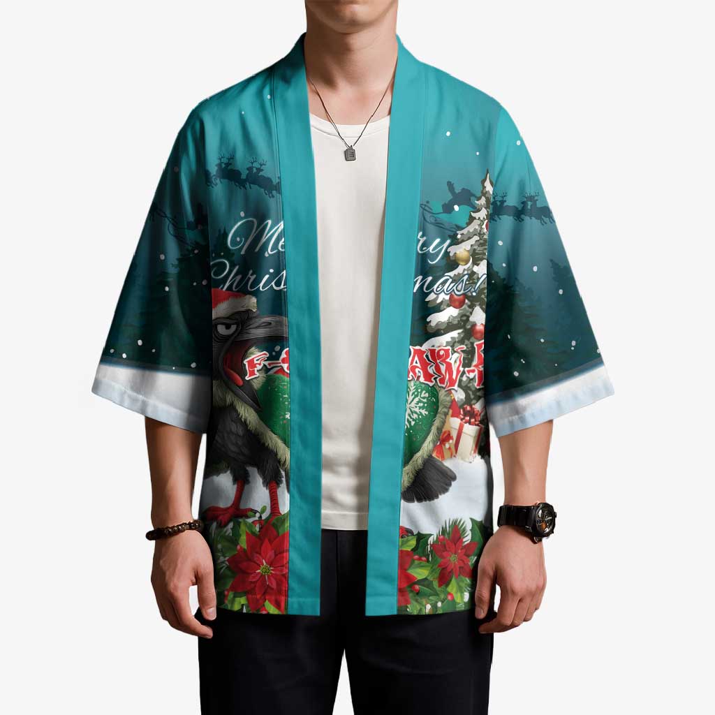 F Caw F Raven Santa Kimono Funny Christmas - Wonder Print Shop