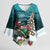 F Caw F Raven Santa Kimono Sleeve Blouse Funny Christmas - Wonder Print Shop