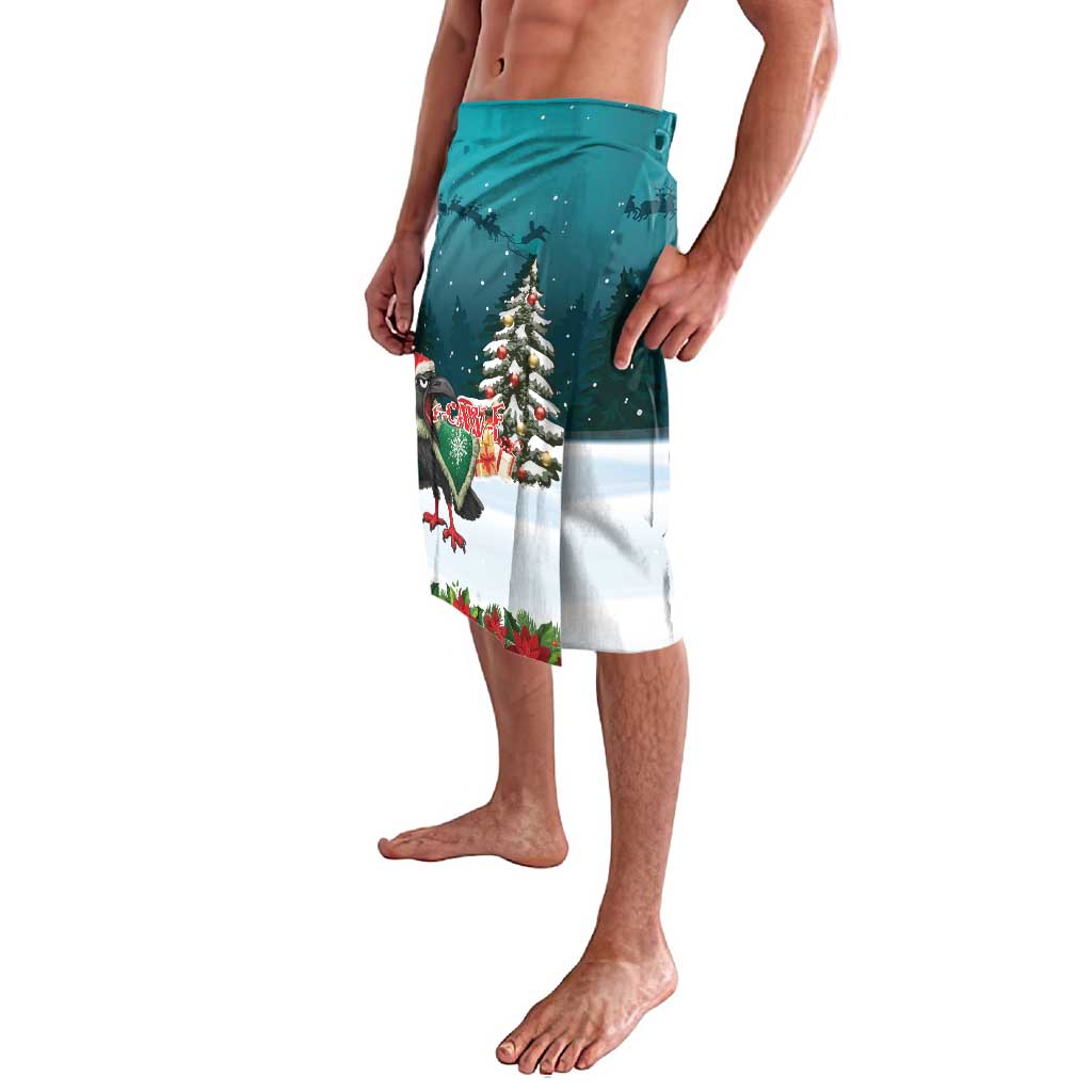 F Caw F Raven Santa Lavalava Funny Christmas - Wonder Print Shop