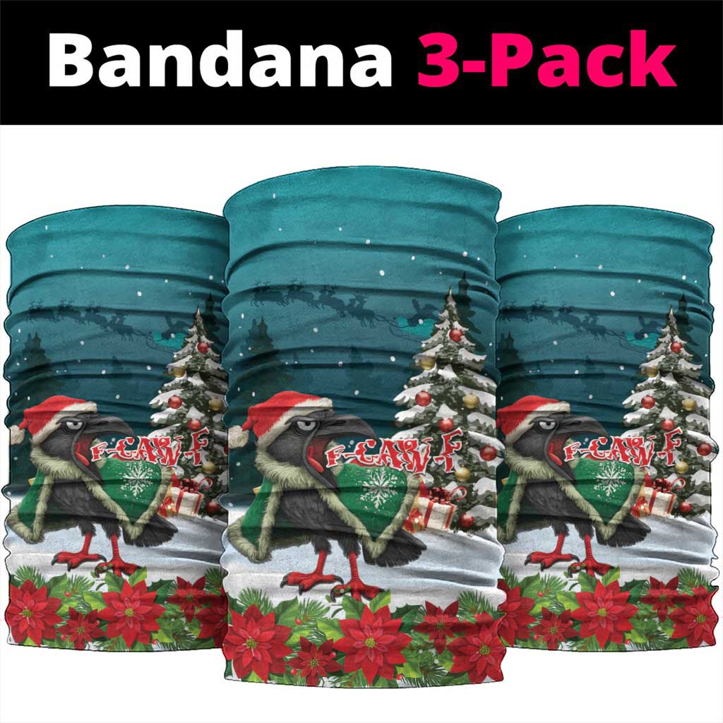 F Caw F Raven Santa Neck Gaiter Funny Christmas - Wonder Print Shop