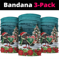 F Caw F Raven Santa Neck Gaiter Funny Christmas - Wonder Print Shop