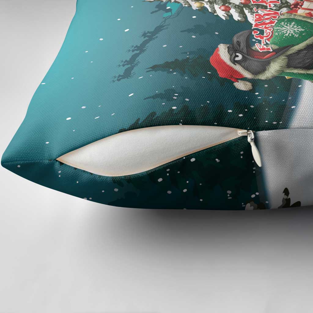 F Caw F Raven Santa Pillow Cover Funny Christmas - Wonder Print Shop