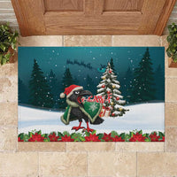 F Caw F Raven Santa Rubber Doormat Funny Christmas - Wonder Print Shop