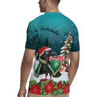 F Caw F Raven Santa Rugby Jersey Funny Christmas - Wonder Print Shop