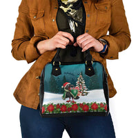 F Caw F Raven Santa Shoulder Handbag Funny Christmas - Wonder Print Shop